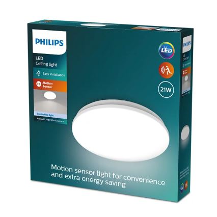 Philips - Φωτιστικό οροφής LED με αισθητήρα ACUNA LED/21W/230V 4000K