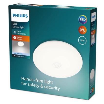 Philips - Φωτιστικό οροφής LED με αισθητήρα LED/16W/230V 4000K