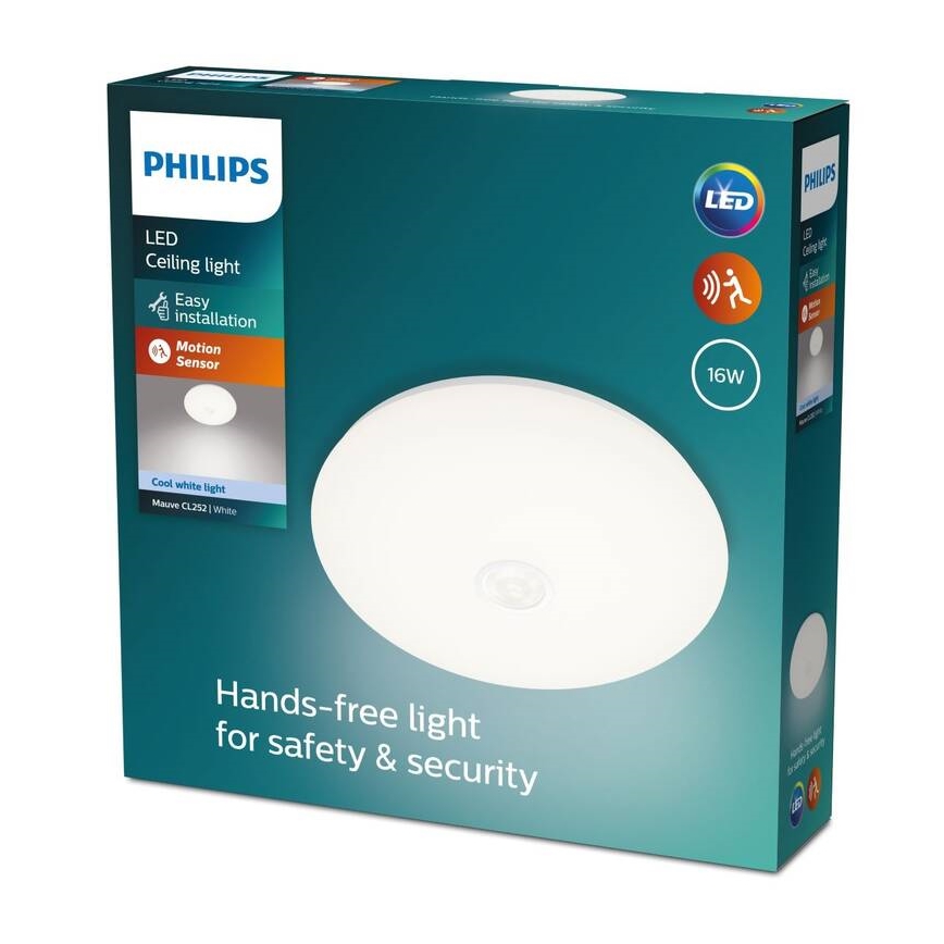 Philips - Φωτιστικό οροφής LED με αισθητήρα LED/16W/230V 4000K