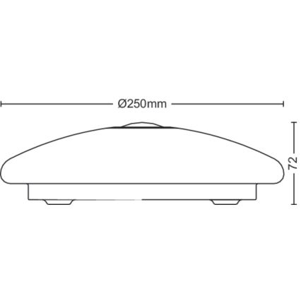 Philips - Φωτιστικό οροφής LED με αισθητήρα MAUVE LED/6W/230V 4000K