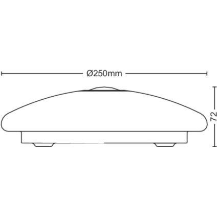 Philips - Φωτιστικό οροφής LED με αισθητήρα MAUVE LED/6W/230V