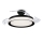 Philips-Φωτιστικό οροφής LED με ανεμιστήρα BLISS LED/35W/230V 5500/4000/2700K μαύρο + τηλεχειριστήριο