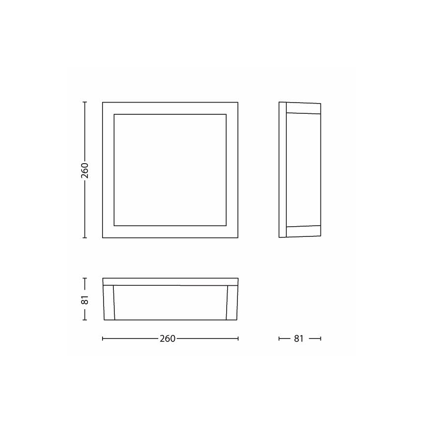 Philips - Φωτιστικό οροφής εξωτερικού χώρου 2xE27/14W/230V IP44 γκρι