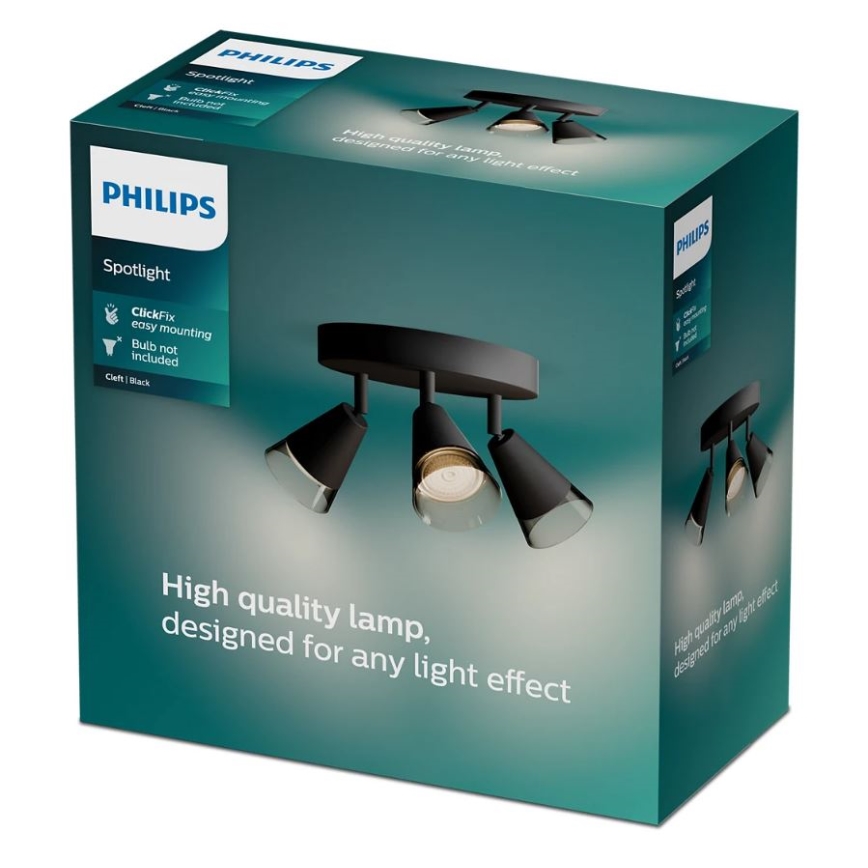Philips - Φωτιστικό σποτ CLEFT 3xGU10/5W/230V