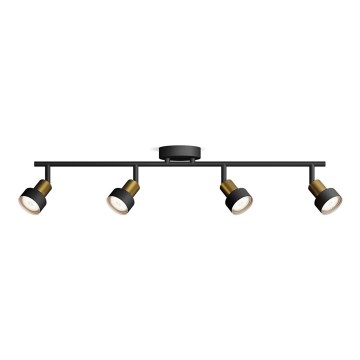 Philips - Φωτιστικό σποτ CONDUIT 4xGU10/5W/230V μαύρο/χάλκινο