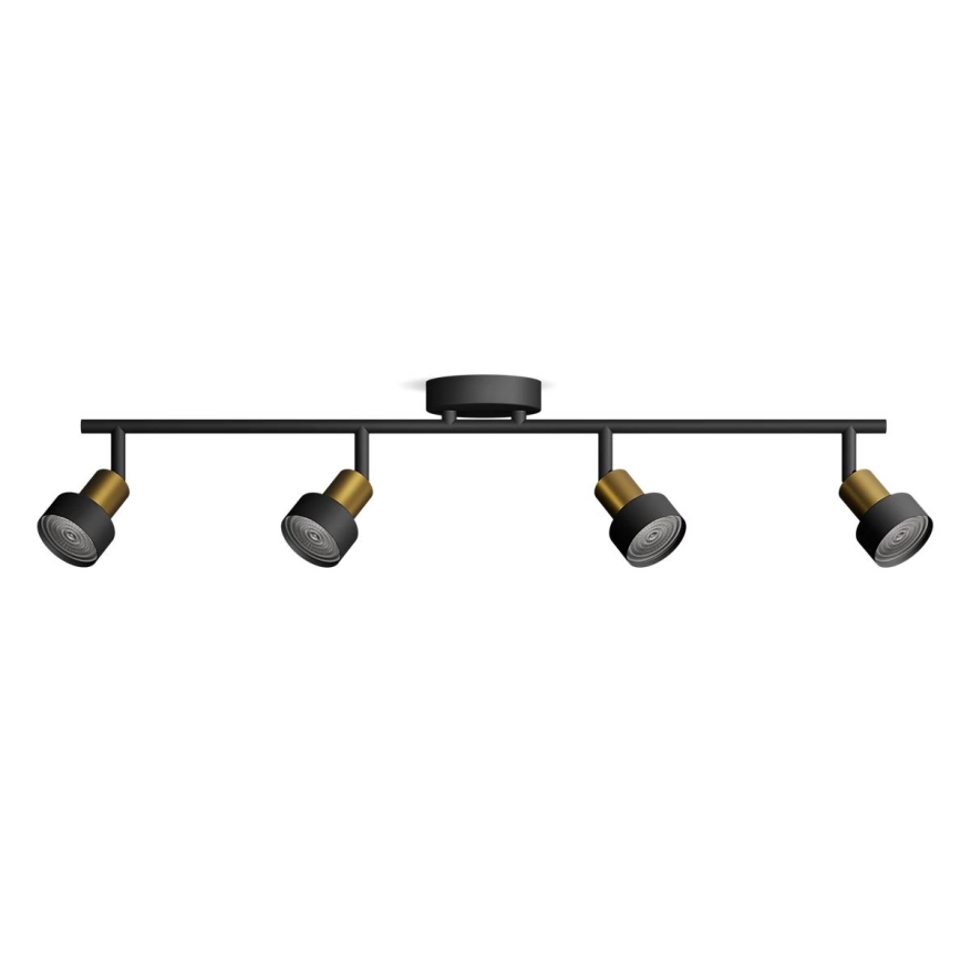Philips - Φωτιστικό σποτ CONDUIT 4xGU10/5W/230V μαύρο/χάλκινο