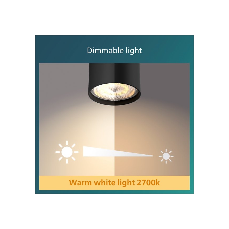 Philips - Φωτιστικό σποτ Dimming LED 3xLED/4,5W/230V
