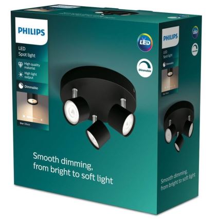 Philips - Φωτιστικό σποτ Dimming LED 3xLED/4,5W/230V