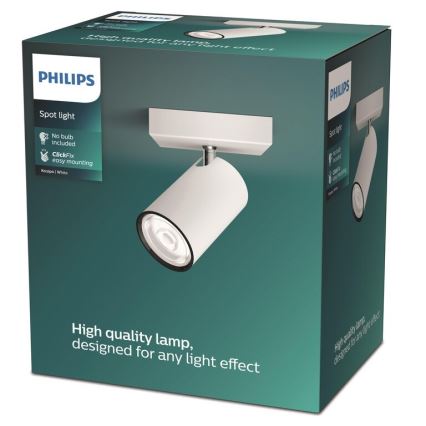 Philips - Φωτιστικό σποτ KOSIPO 1xGU10/5,5W/230V λευκό