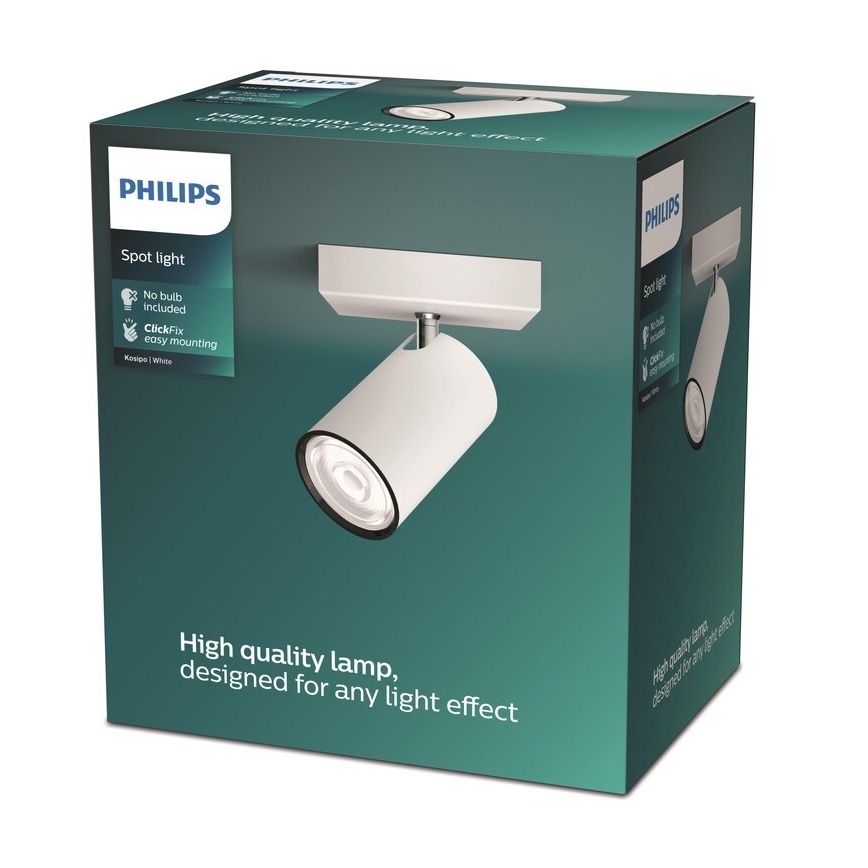 Philips - Φωτιστικό σποτ KOSIPO 1xGU10/5,5W/230V λευκό