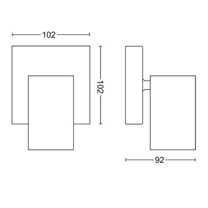 Philips - Φωτιστικό σποτ KOSIPO 1xGU10/5,5W/230V λευκό