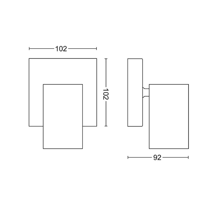 Philips - Φωτιστικό σποτ KOSIPO 1xGU10/5,5W/230V λευκό