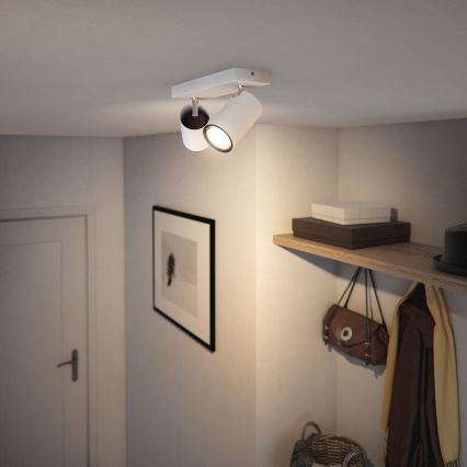 Philips - Φωτιστικό σποτ KOSIPO 2xGU10/5,5W/230V λευκό