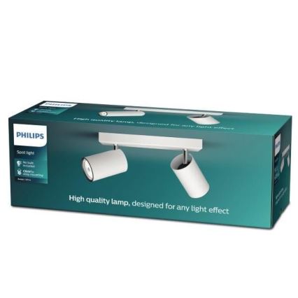 Philips - Φωτιστικό σποτ KOSIPO 2xGU10/5,5W/230V λευκό