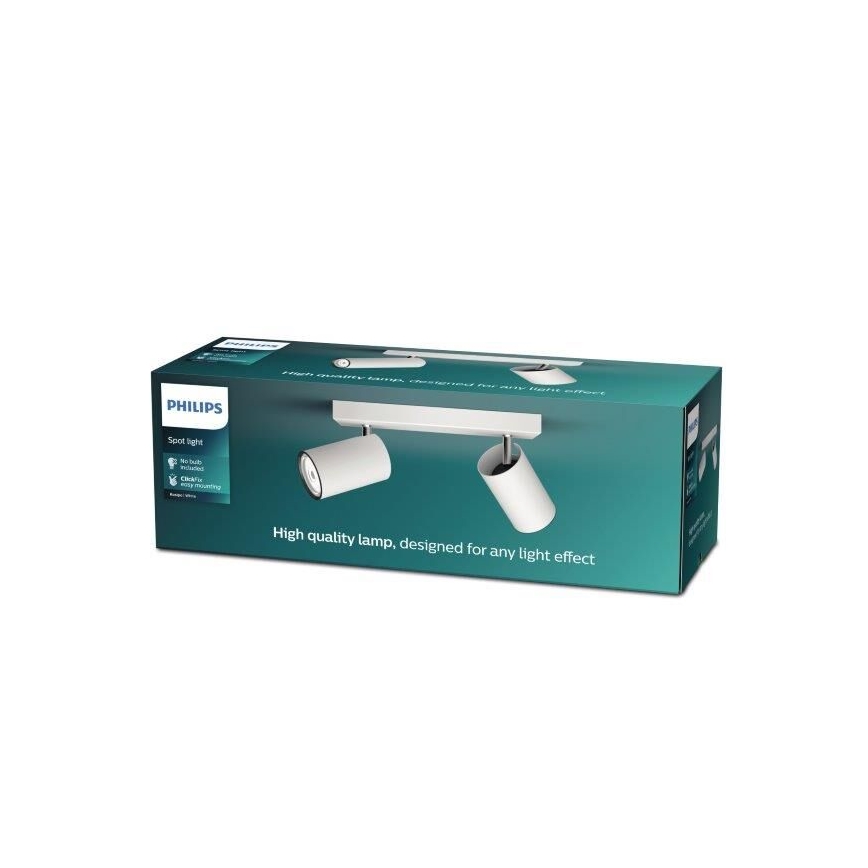 Philips - Φωτιστικό σποτ KOSIPO 2xGU10/5,5W/230V λευκό