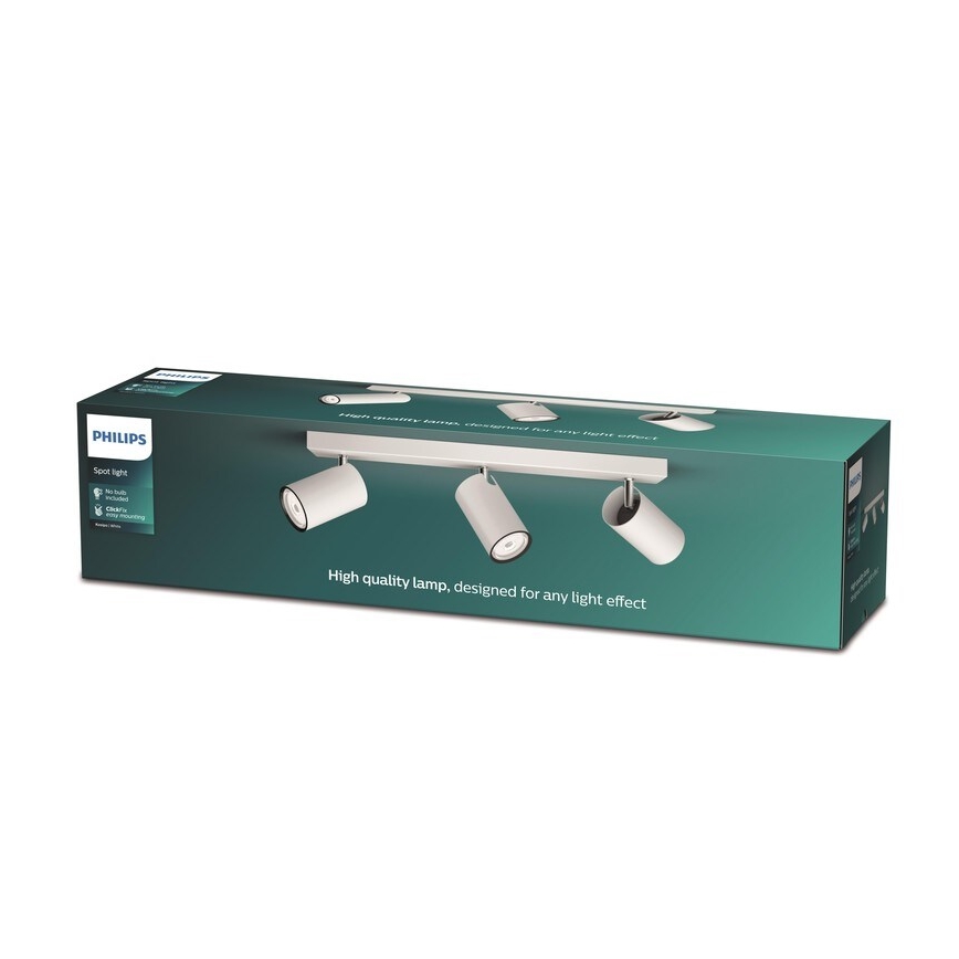 Philips - Φωτιστικό σποτ KOSIPO 3xGU10/5,5W/230V λευκό