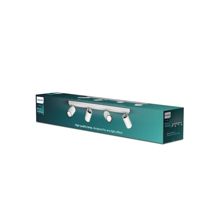 Philips - Φωτιστικό σποτ 4xGU10/5,5W/230V