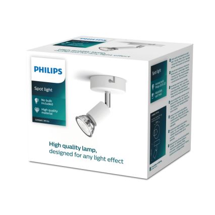 Philips - Φωτιστικό σποτ 1xGU10/50W/230V λευκό