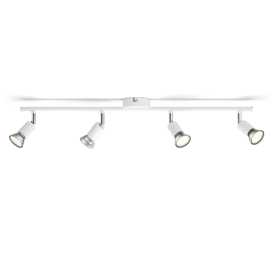 Philips - Φωτιστικό σποτ 4xGU10/50W/230V λευκό