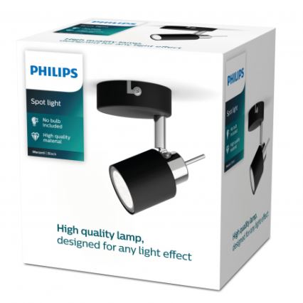 Philips - Φωτιστικό σποτ 1xGU10/35W/230V μαύρο