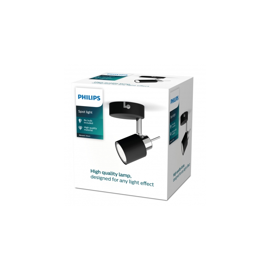 Philips - Φωτιστικό σποτ 1xGU10/35W/230V μαύρο