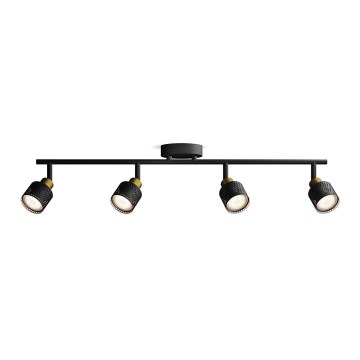 Philips - Φωτιστικό σποτ NIALL 4xGU10/5W/230V μαύρο/χάλκινο