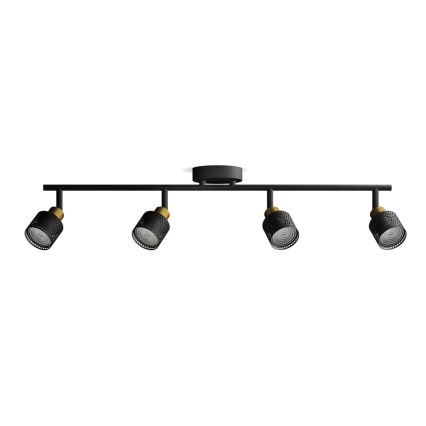Philips - Φωτιστικό σποτ NIALL 4xGU10/5W/230V μαύρο/χάλκινο