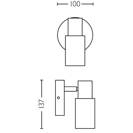 Philips - Φωτιστικό σποτ PALMS 1xE14/25W/230V