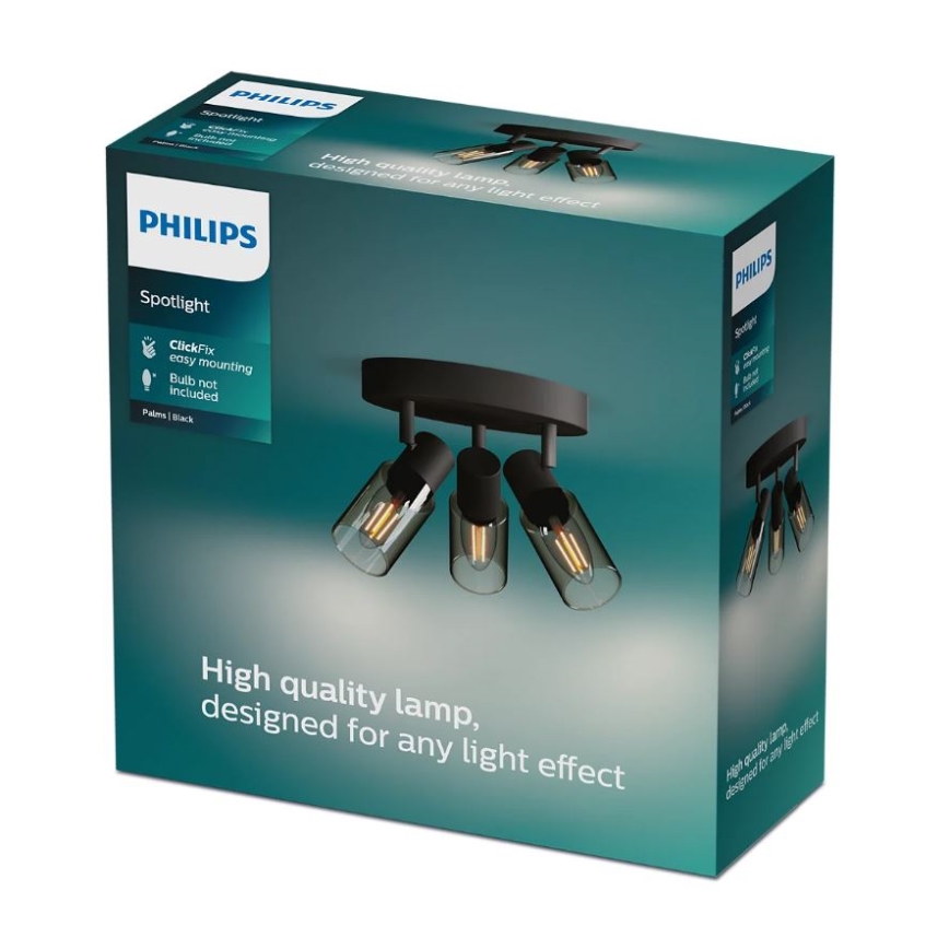 Philips - Φωτιστικό σποτ PALMS 3xE14/25W/230V