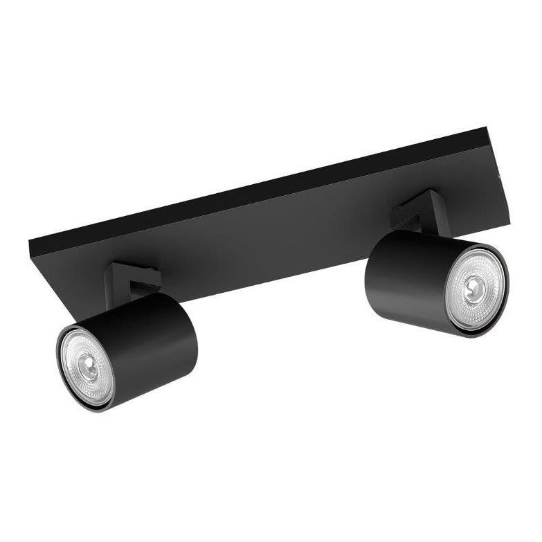 Philips - Φωτιστικό σποτ RUNNER 2xGU10/20W/230V μαύρο