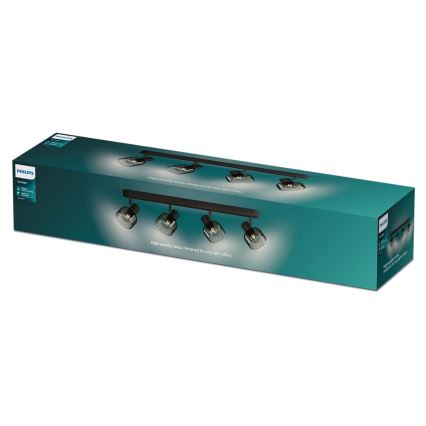 Philips - Φωτιστικό σποτ SLEET 4xE14/25W/230V