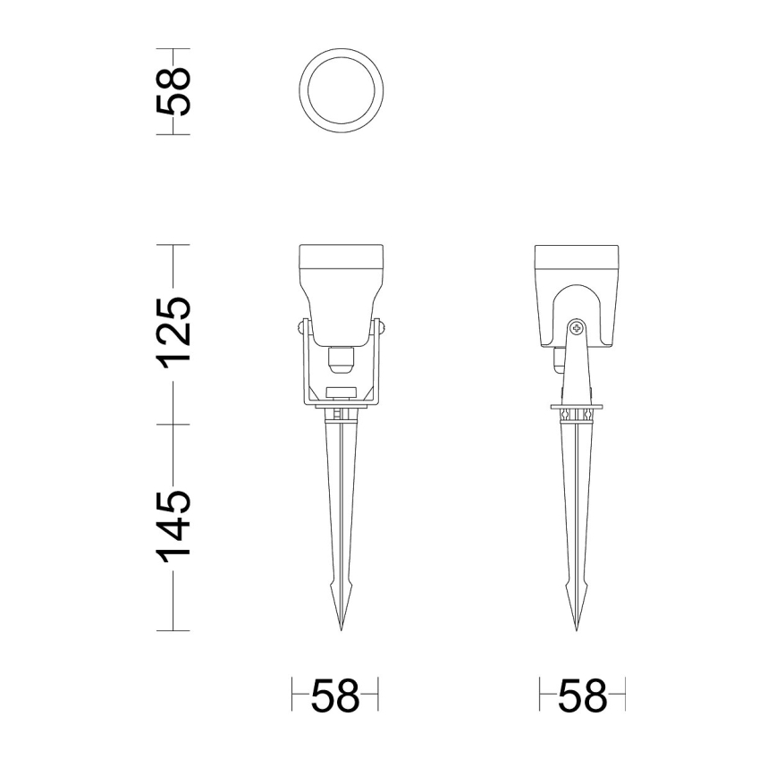 Philips - Φωτιστικό σποτ εξωτερικού χώρου LED GARDENLINK REUEL LED/1,5W/24V 2700K IP44