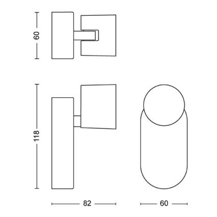 Philips - Φωτιστικό σποτ τοίχου dimming LED LED/4,5W/230V