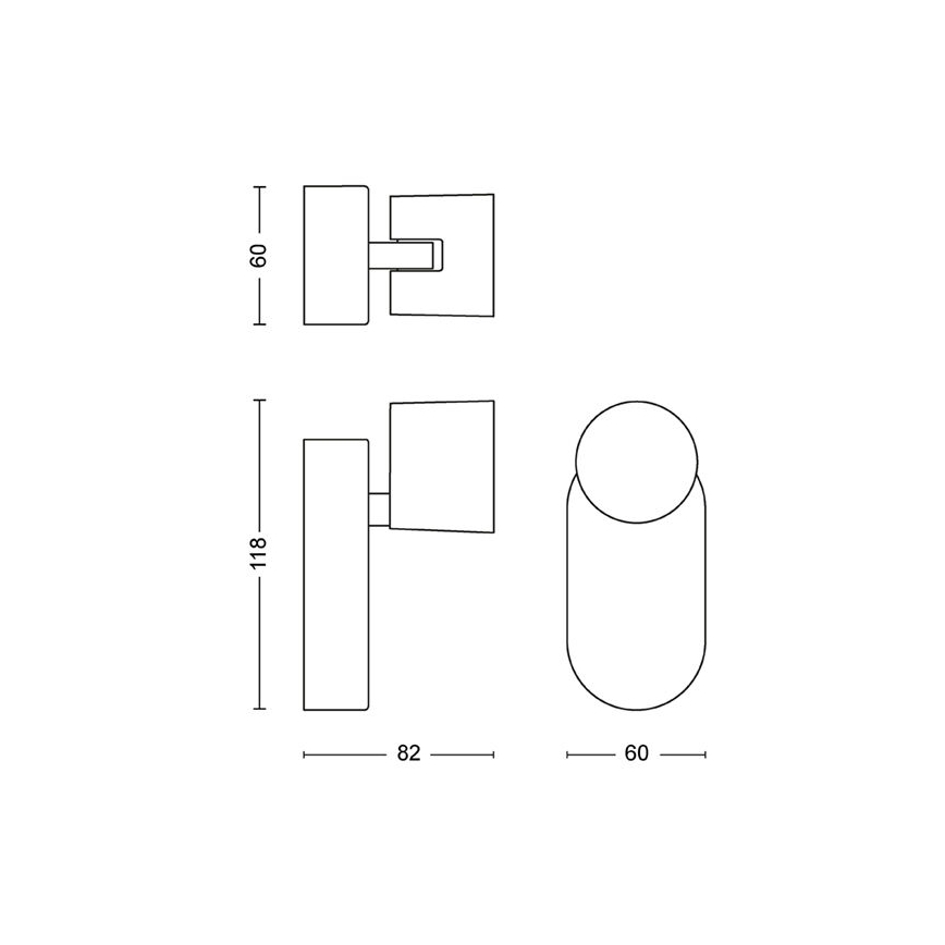 Philips - Φωτιστικό σποτ τοίχου dimming LED LED/4,5W/230V