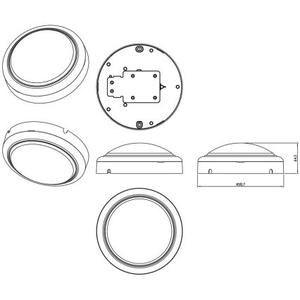 Philips - Φωτιστικό τοίχου LED PROJECTLINE LED/15W/230V IP65