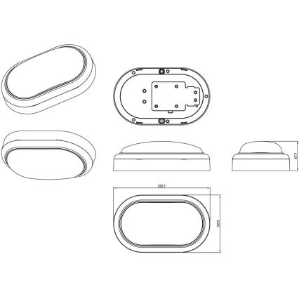 Philips - Φωτιστικό τοίχου LED PROJECTLINE LED/15W/230V IP65