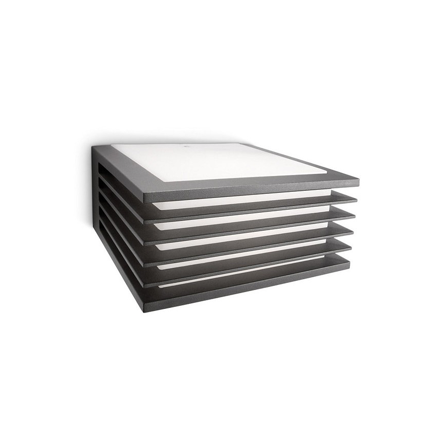 Philips - Φωτιστικό τοίχου εξωτερικού χώρου 1xE27/15W/230V IP44 ανθρακί