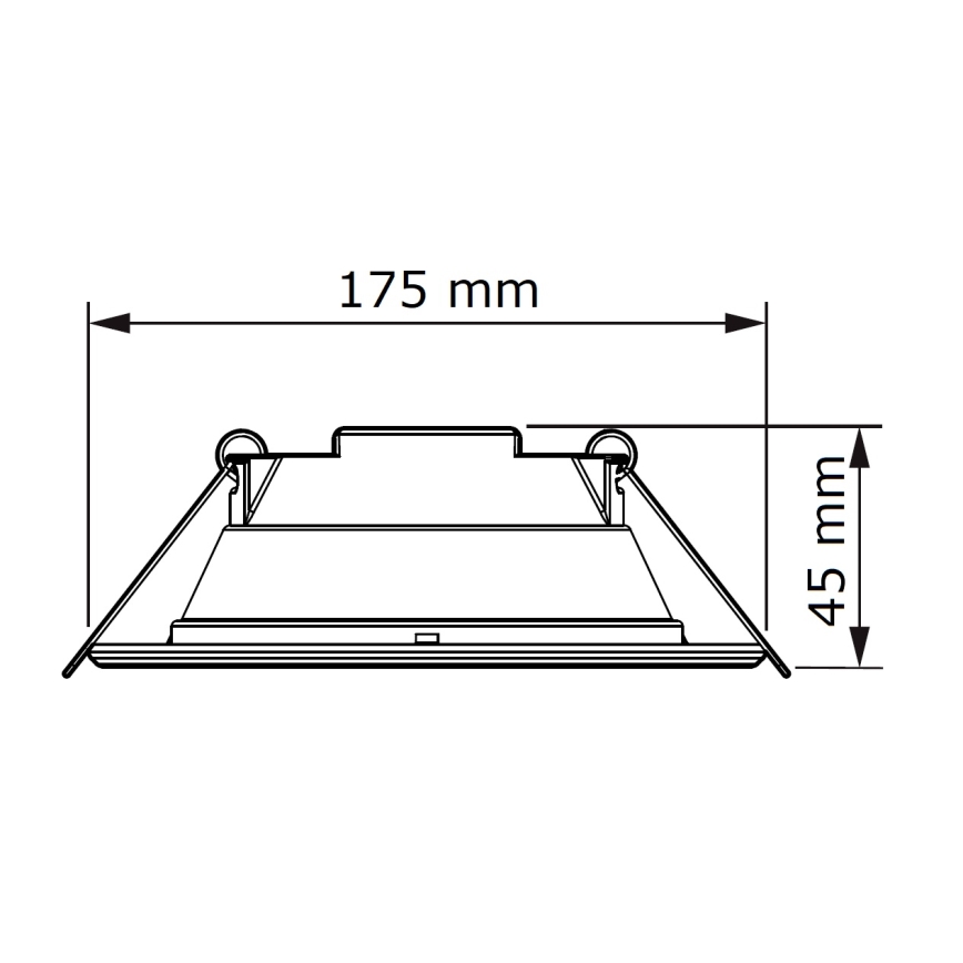 Philips - Χωνευτό Φωτιστικό LED SLIM LED/11W/230V 3000K