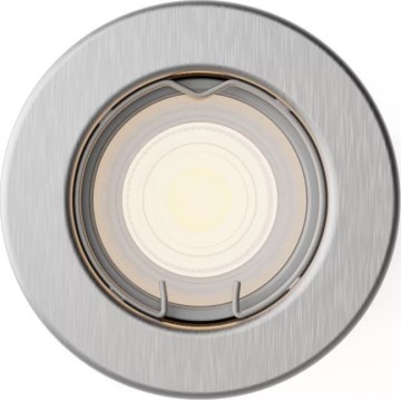 Philips - Χωνευτό φωτιστικό οροφής PERIDOT 1xGU10/7W/230V ασημί