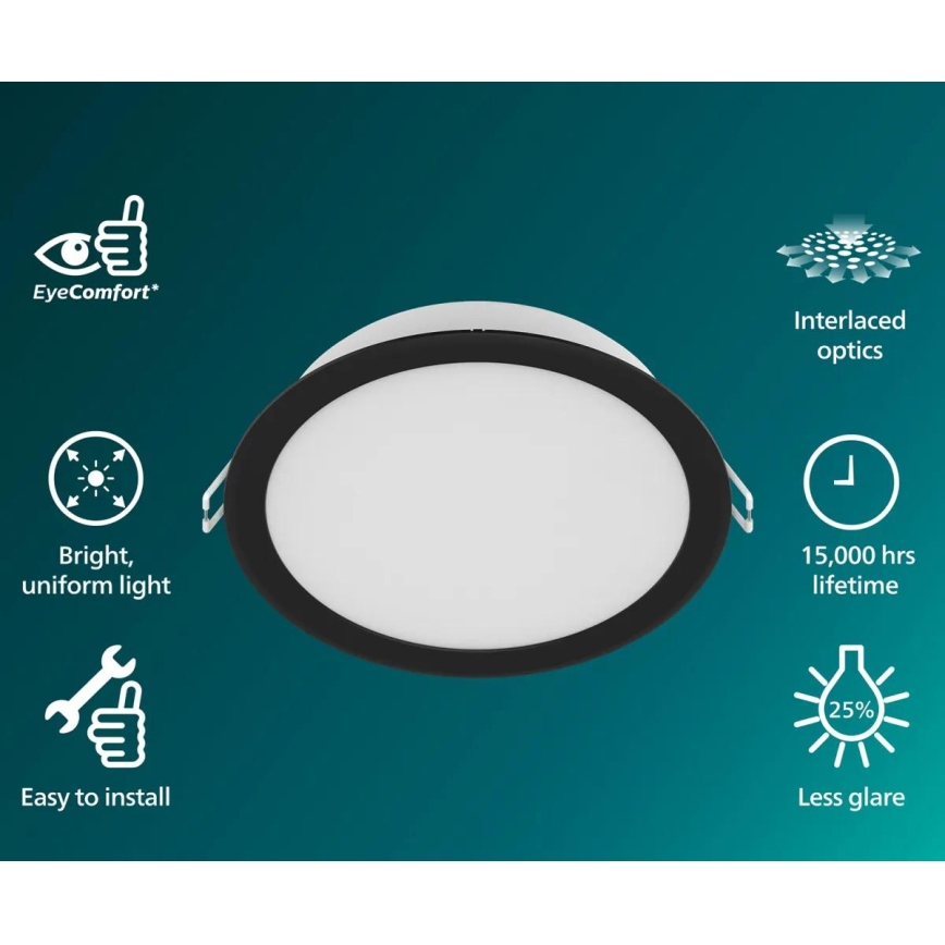 Philips - Χωνευτό LED φωτιστικό οροφής MESON LED/5,5W/230V 3000K