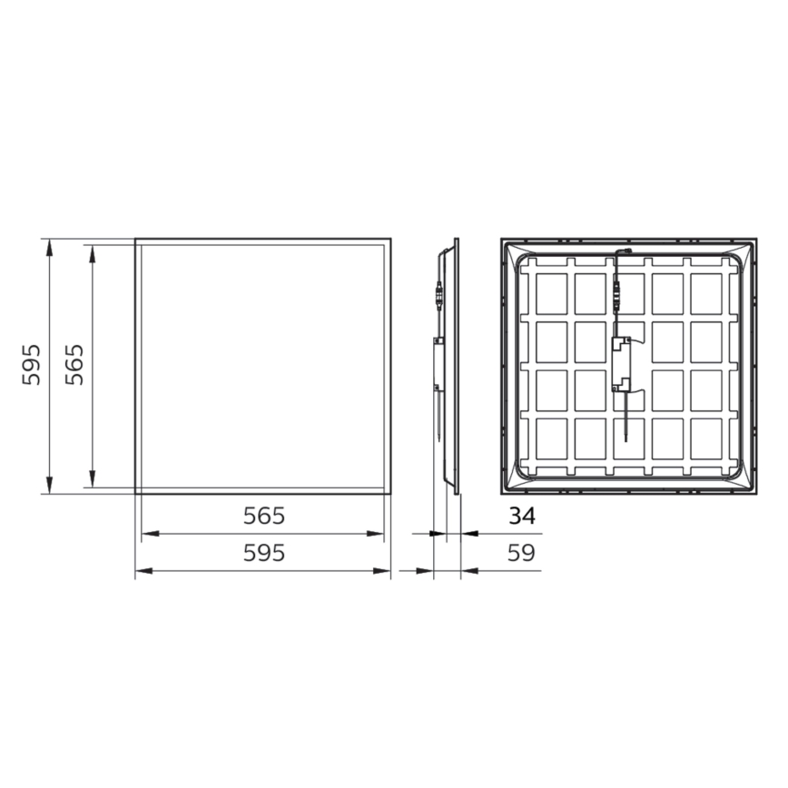 Philips - Χωνευτό πάνελ οροφής LED LED/34W/230V 4000K UGR&lt;22 IP40