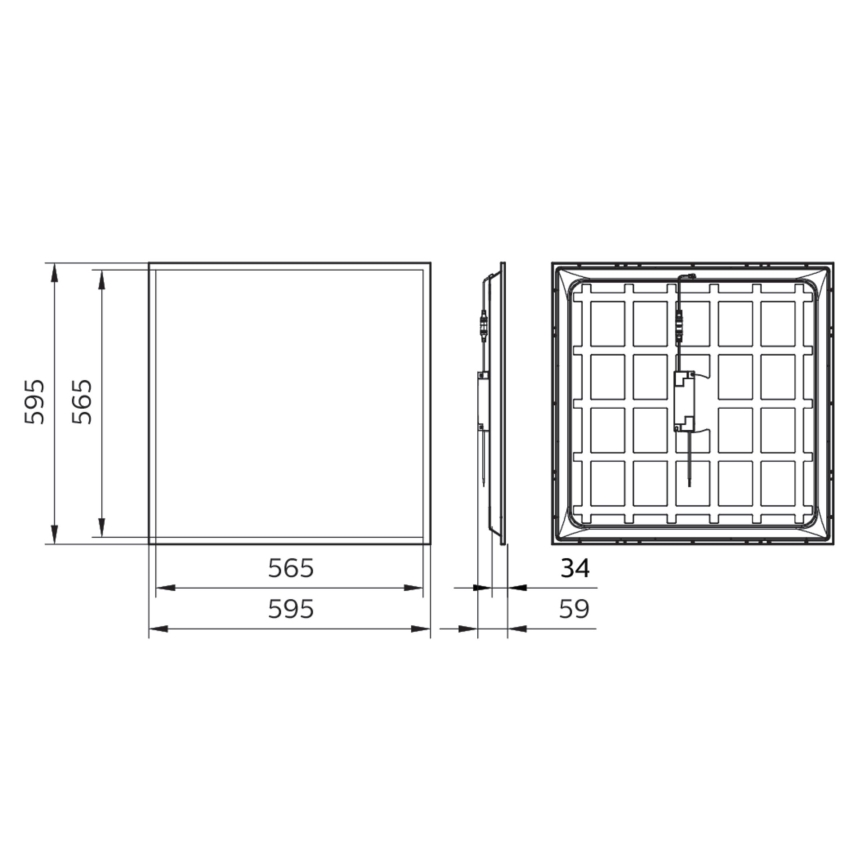 Philips - Χωνευτό πάνελ οροφής LED LEDINAIRE LED/34W/230V 60x60 cm 4000K UGR19 IP40