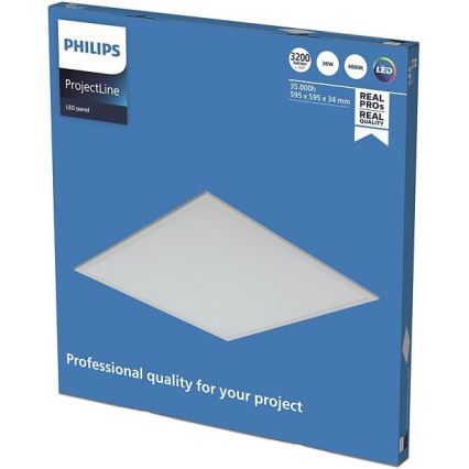 Philips - Χωνευτό πάνελ οροφής LED PROJECTLINE LED/36W/230V 59,5x59,5 cm