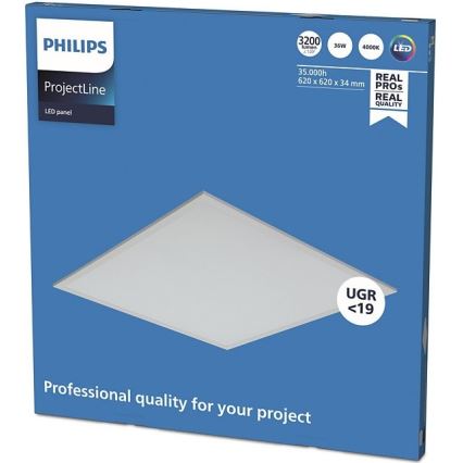 Philips - Χωνευτό πάνελ οροφής LED PROJECTLINE LED/36W/230V 62x62 cm