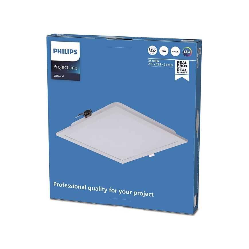 Philips - Χωνευτό Φωτιστικό LED PROJECTLINE LED/15W/230V 29,5x29,5 cm