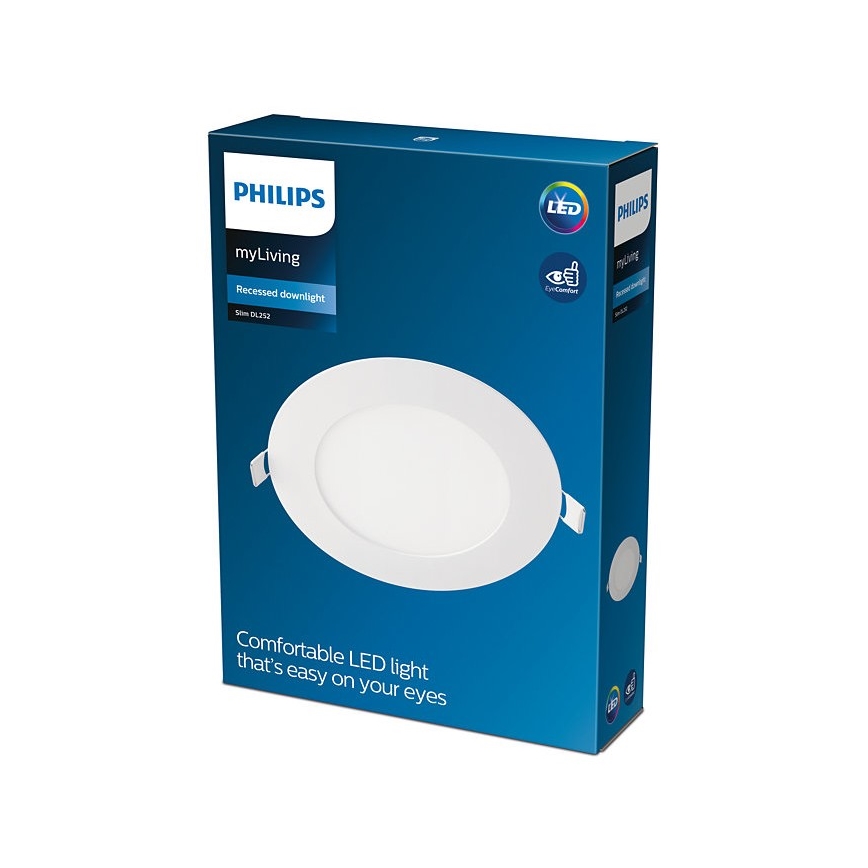 Philips - Χωνευτό Φωτιστικό LED SLIM LED/9W/230V 3000K