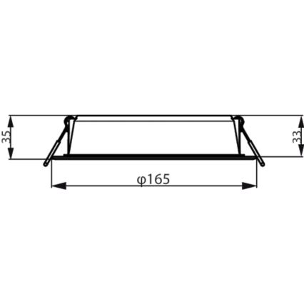 Philips - Χωνευτό φωτιστικό MESON LED/16,5W/230V 3000K