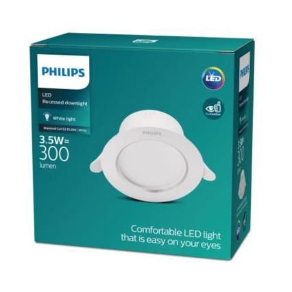 Philips - Χωνευτό φωτιστικό οροφής LED LED/3,5W/230V 3000K