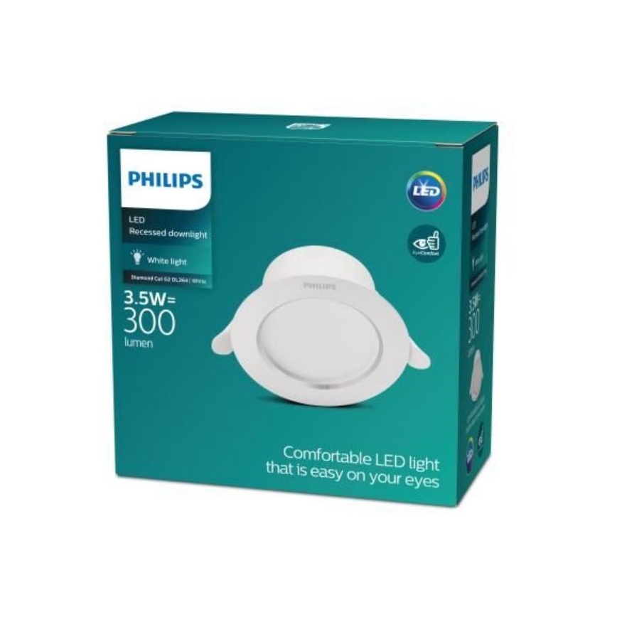 Philips - Χωνευτό φωτιστικό οροφής LED LED/3,5W/230V 3000K