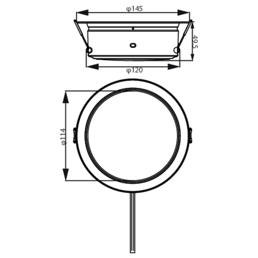 Philips -  LED Χωνευτό φωτιστικό οροφής LED/4,8W/230V 3000K